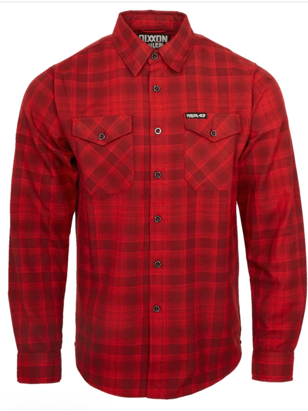 DIXXON Red Plaid Long-Sleeve Button Shirt
